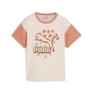 【PUMA】小童基本系列撞色短袖T恤