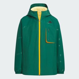 【adidas】 大童長袖兩件式風布連帽外套